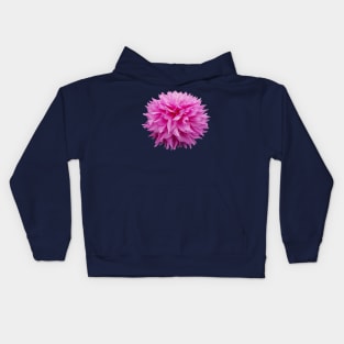 Cutout Floral Photo Pink Pom Pom Flower Kids Hoodie